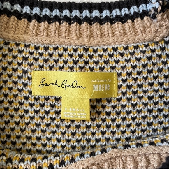 Sarah Gordon For Anthropologie Erin Icon Bee Knit Sweater Vest Size XS - Picture 9 of 11